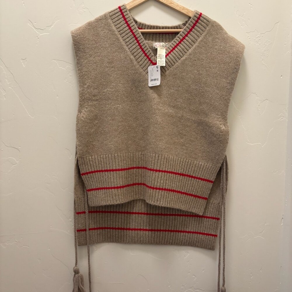 Free People All Star Stripe Poncho NWT * - Picture 6 of 8